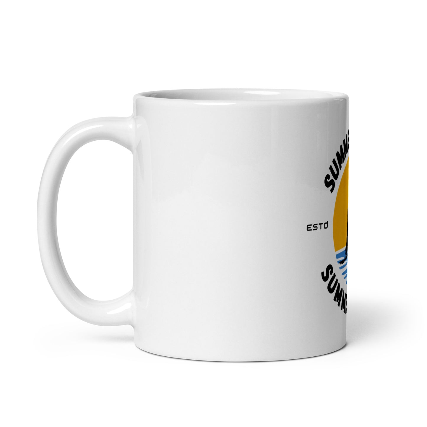 Summer Vibes Adaptive - White glossy mug