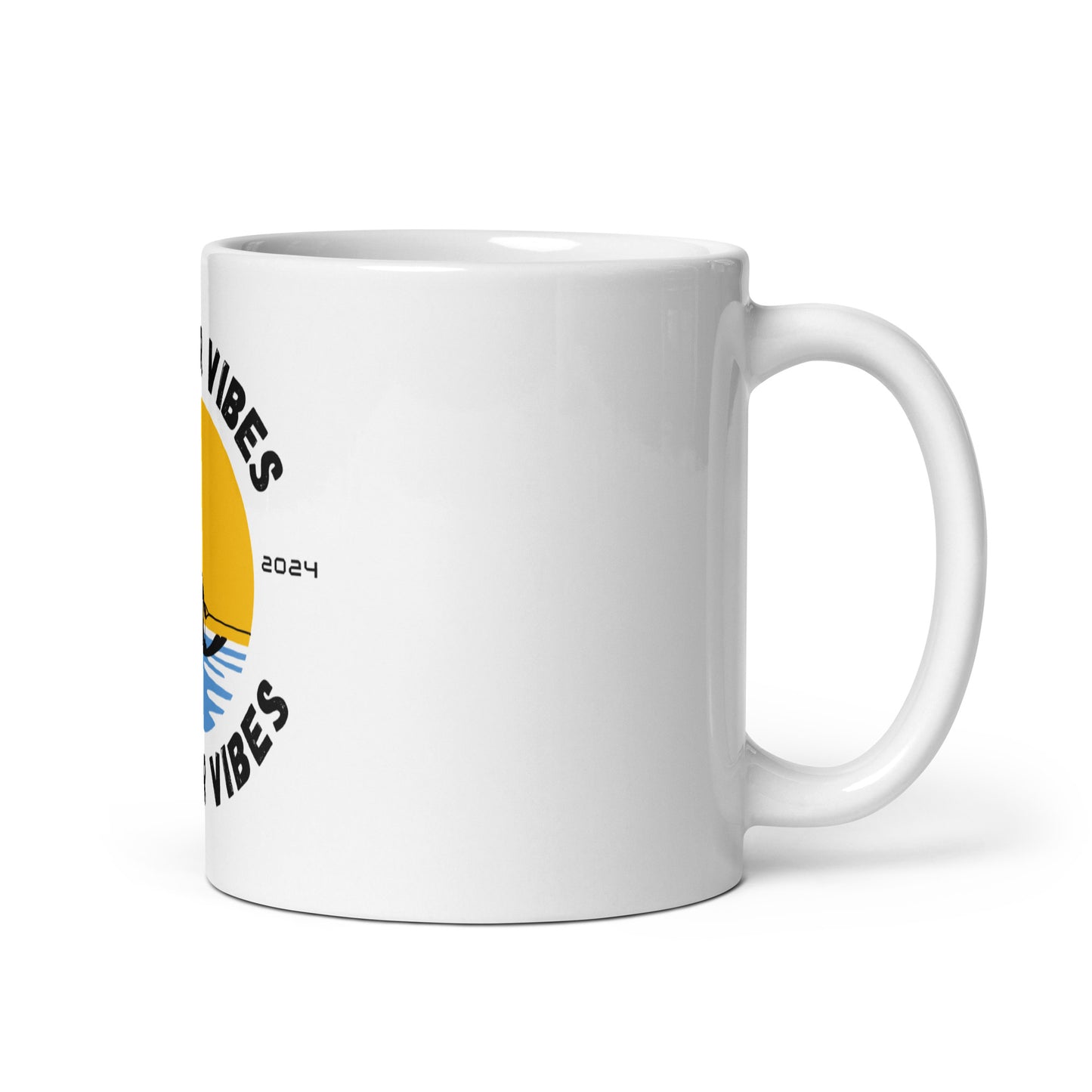 Summer Vibes Adaptive - White glossy mug
