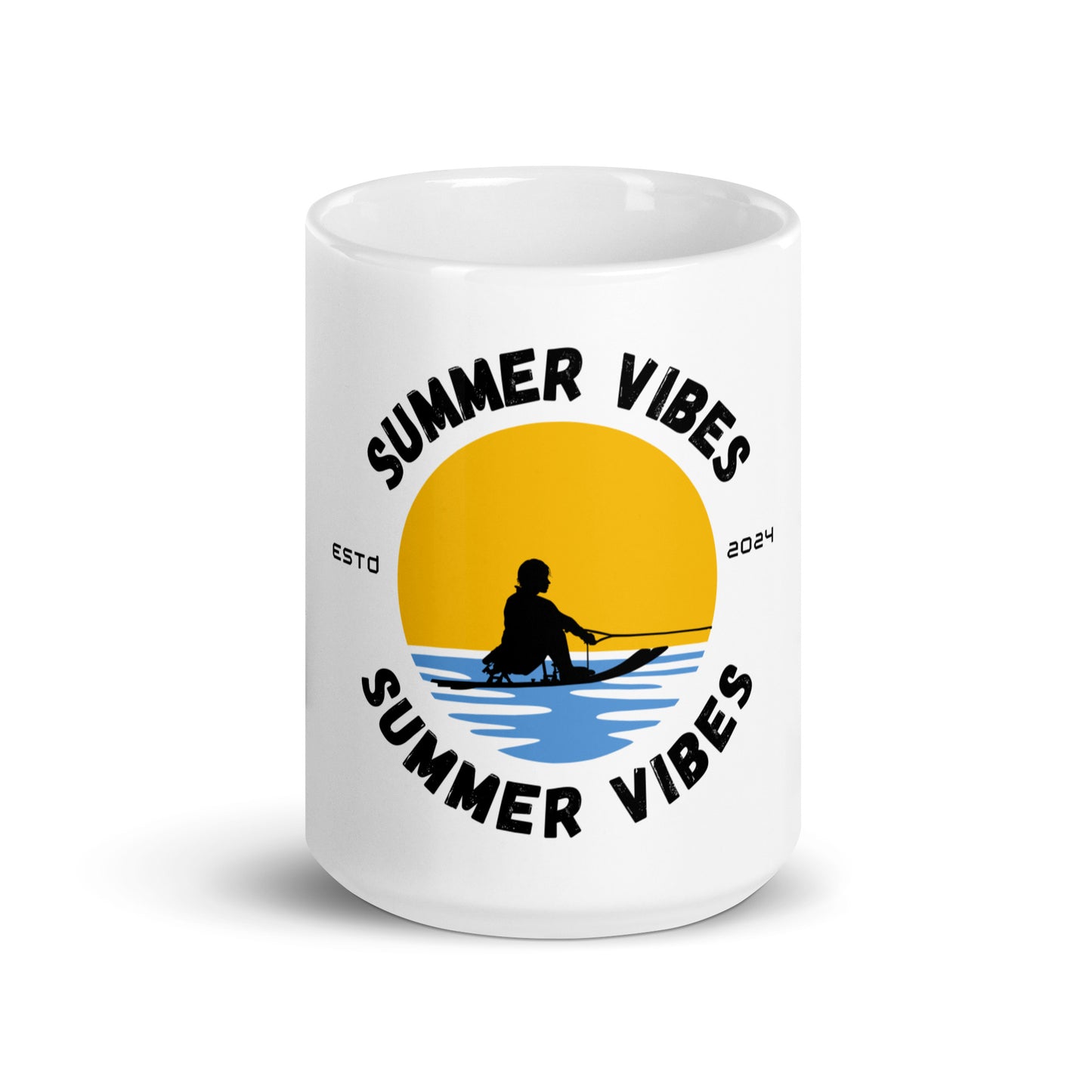 Summer Vibes Adaptive - White glossy mug