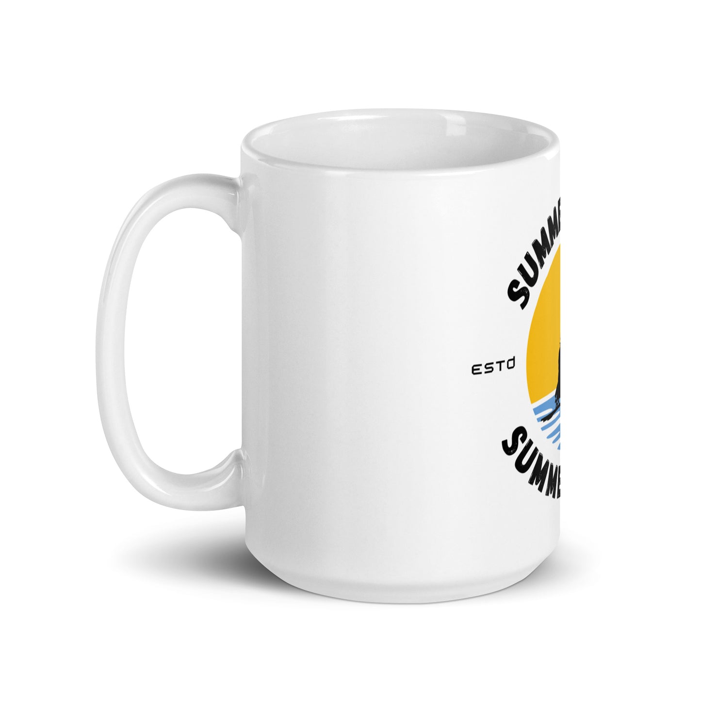 Summer Vibes Adaptive - White glossy mug