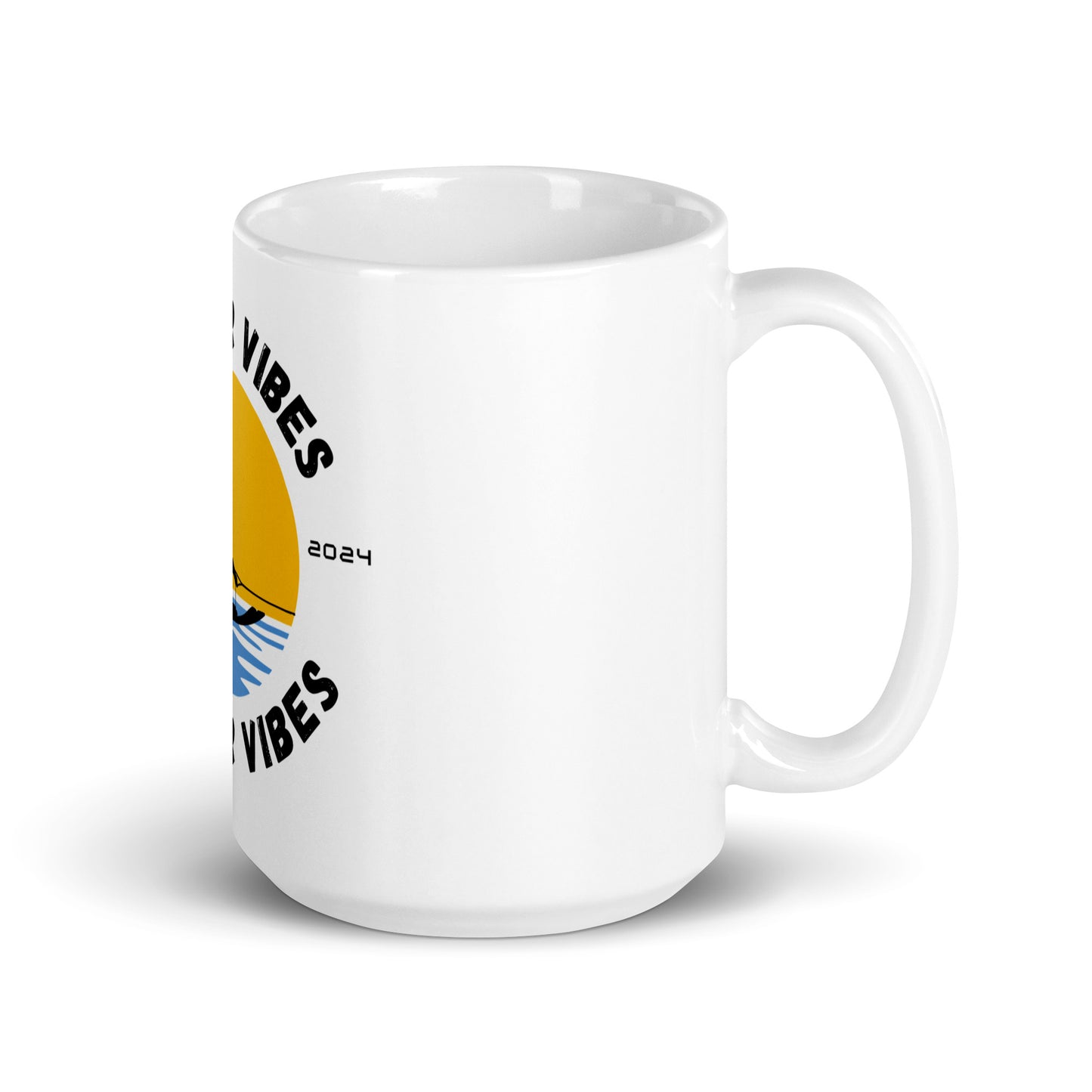 Summer Vibes Adaptive - White glossy mug