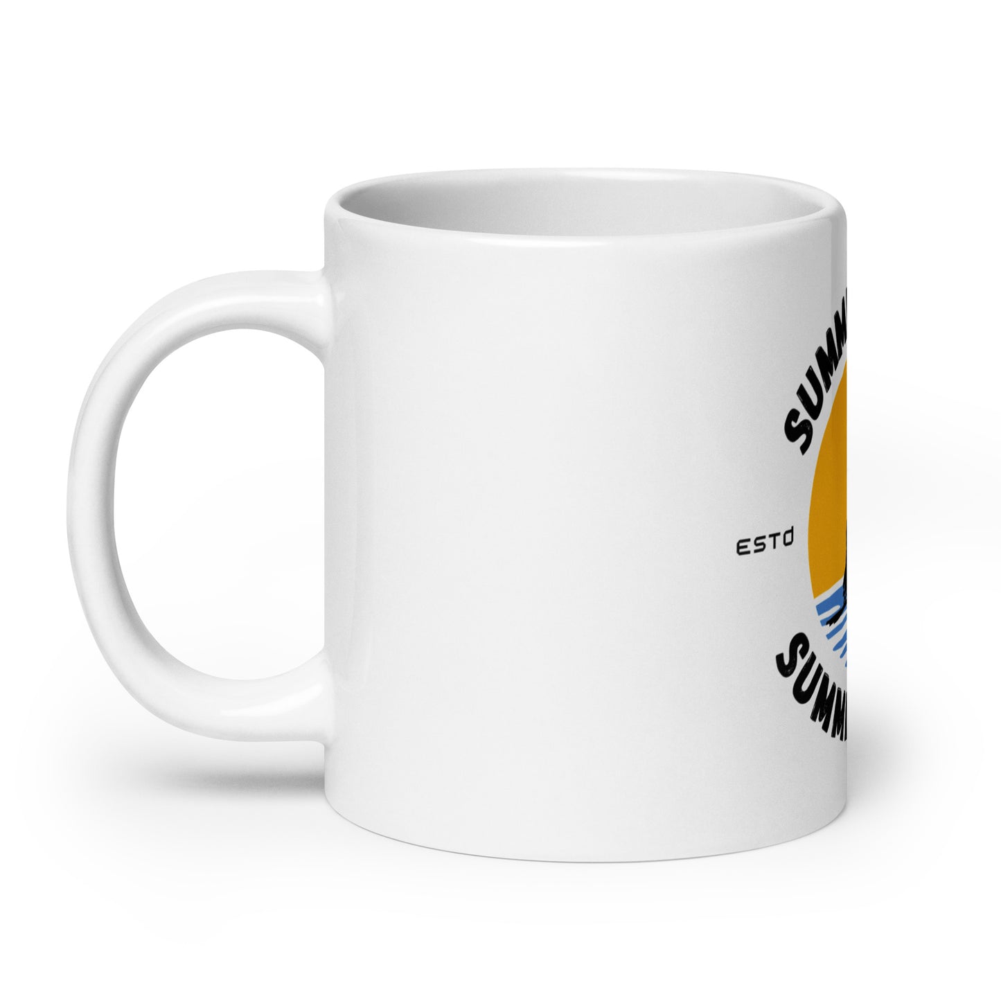 Summer Vibes Adaptive - White glossy mug