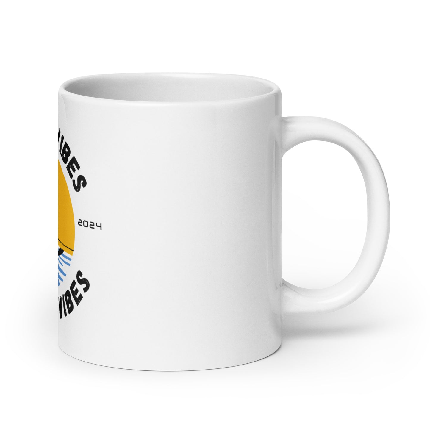 Summer Vibes Adaptive - White glossy mug