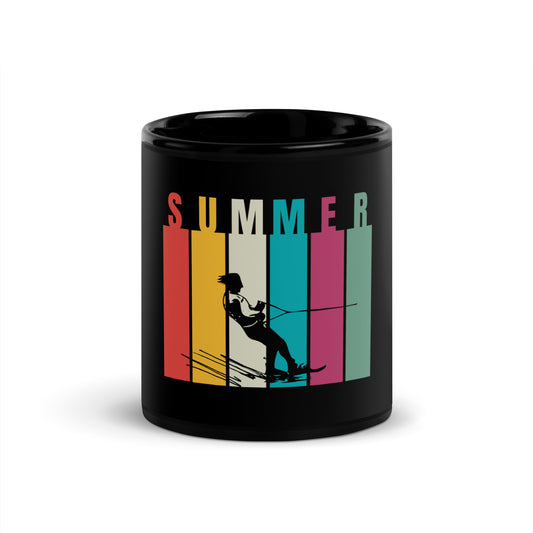 Colorful Summer - Black Glossy Mug