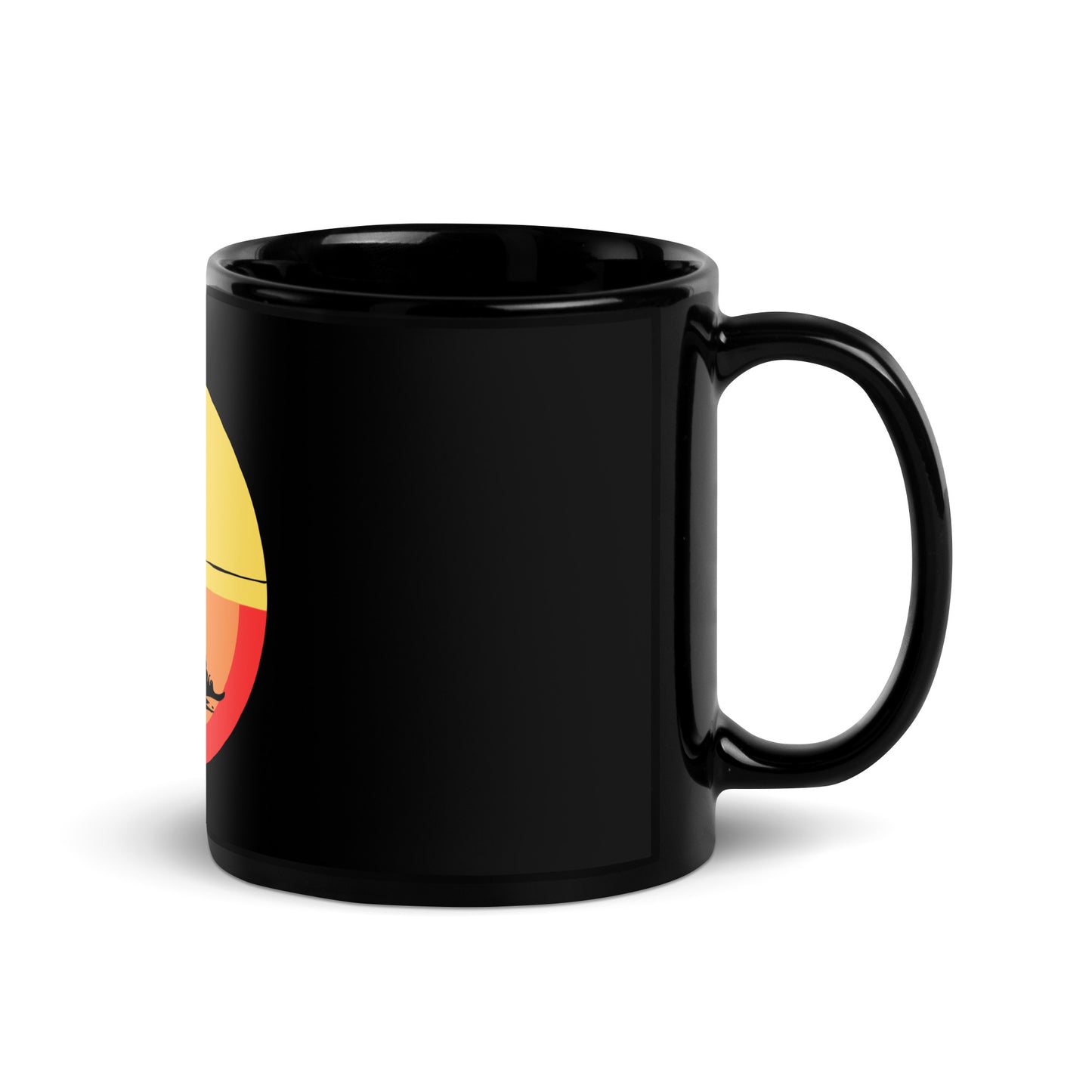 Sundown Splashdown - Black Glossy Mug