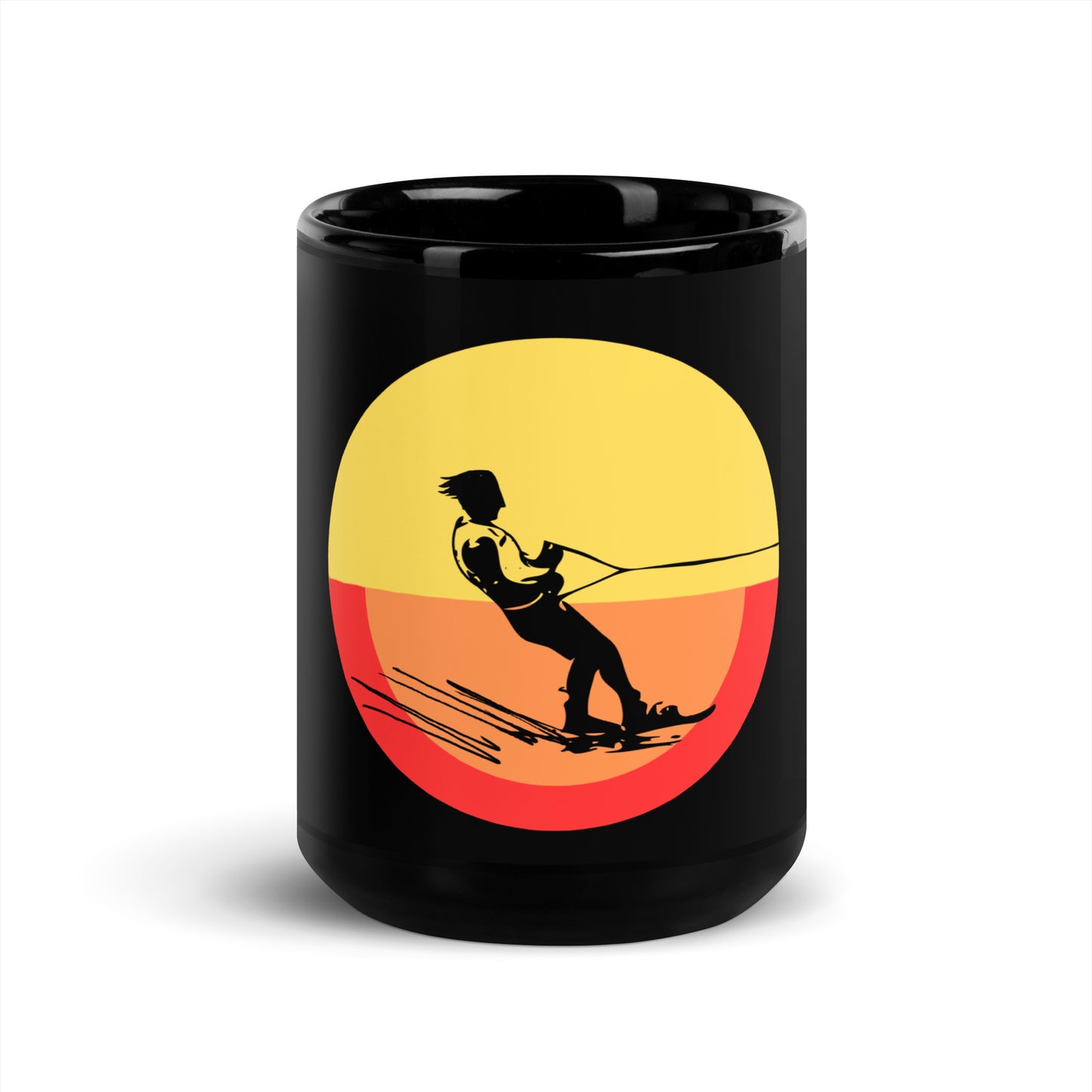 Sundown Splashdown - Black Glossy Mug