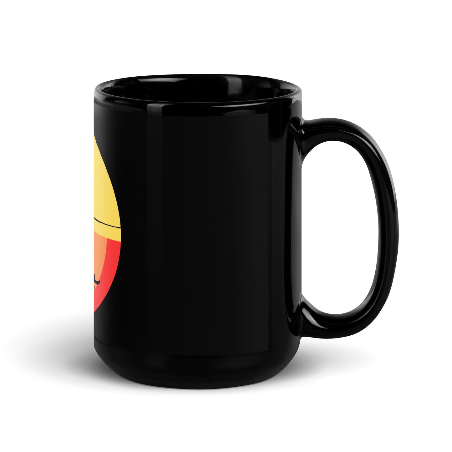 Sundown Splashdown - Black Glossy Mug