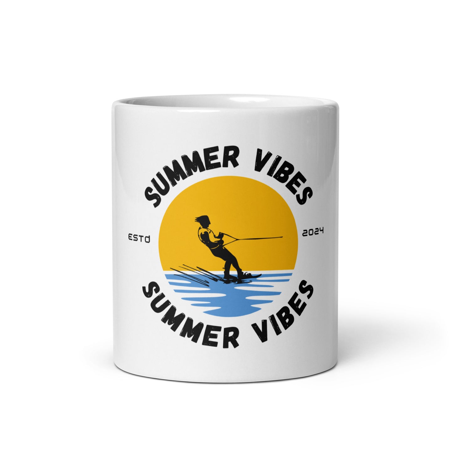 Summer Vibes - White glossy mug