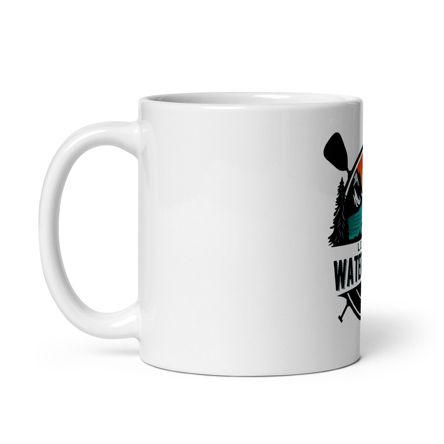 Learn Water Sports Kayak - Glossy White Mug