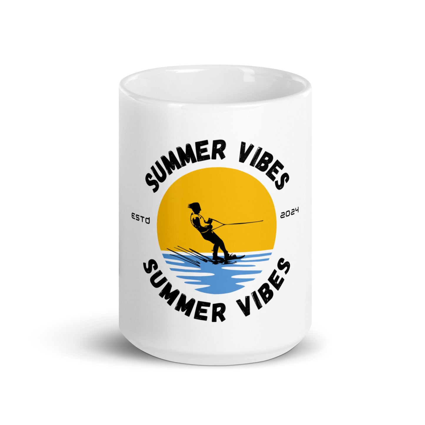 Summer Vibes - White glossy mug