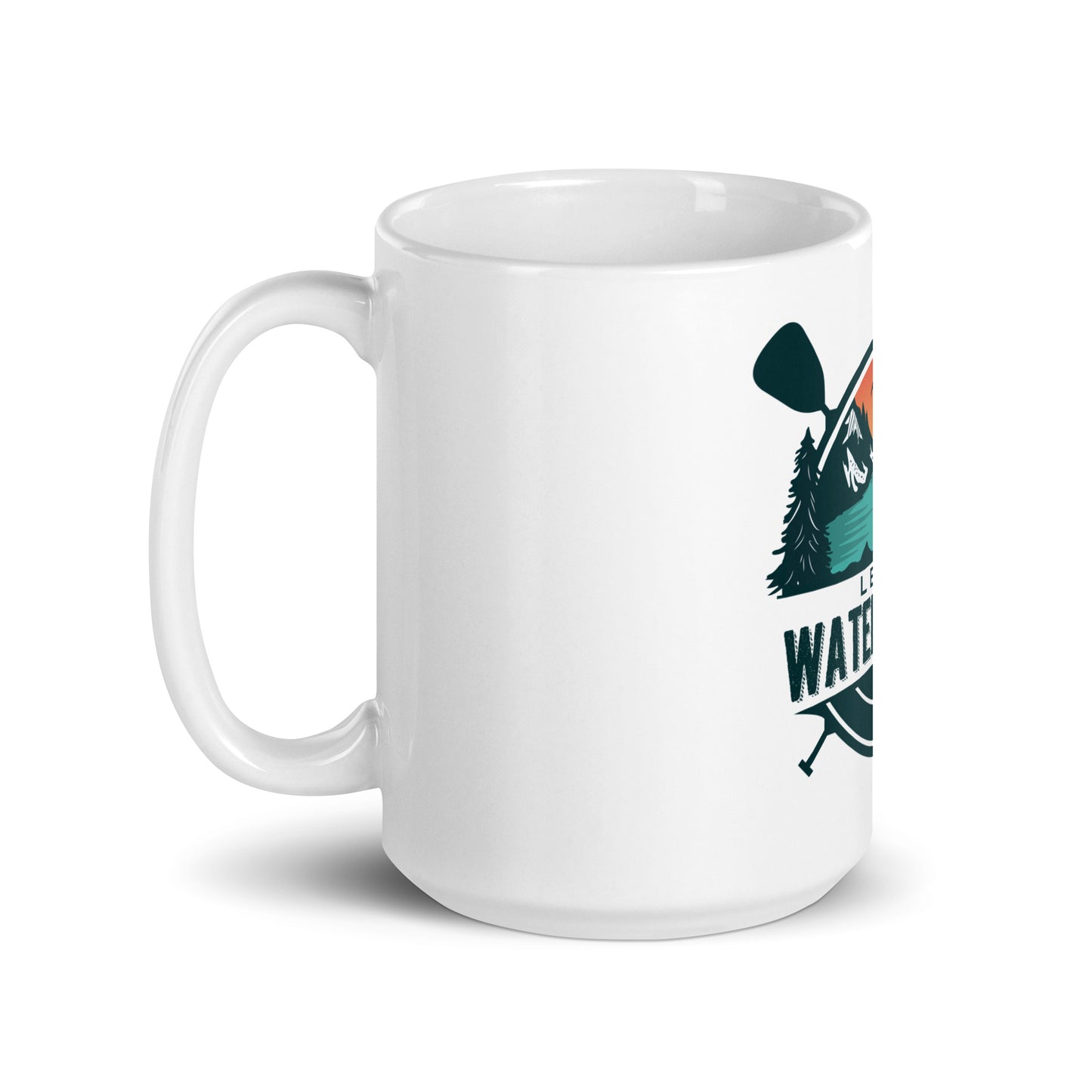 Learn Water Sports Kayak - Glossy White Mug